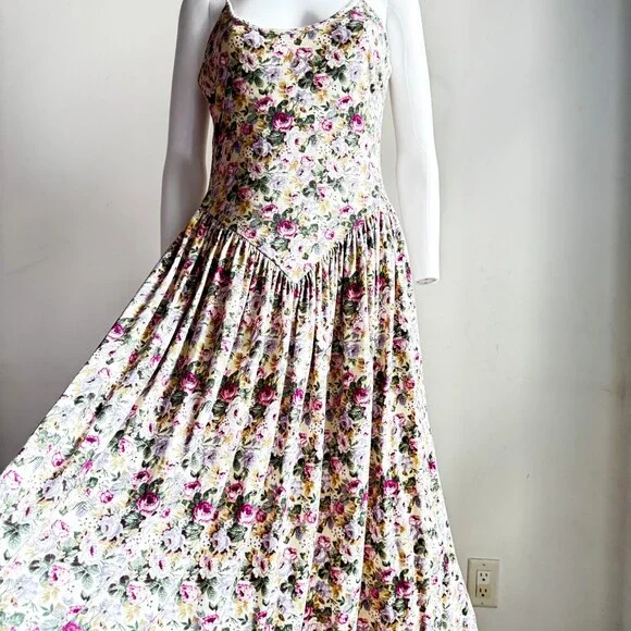 Vintage 90s Models Centre Floral Dress and Bolero Jacket Set S - Picture 4 of 13